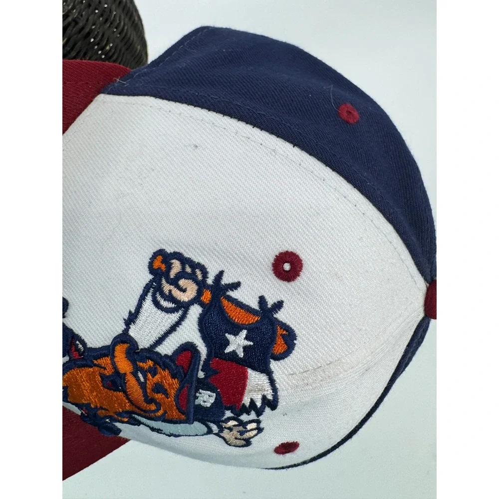 Round Rock Express Minor League Hat Cap Mens 8 New Era‎ Blue White Maroon Fitted